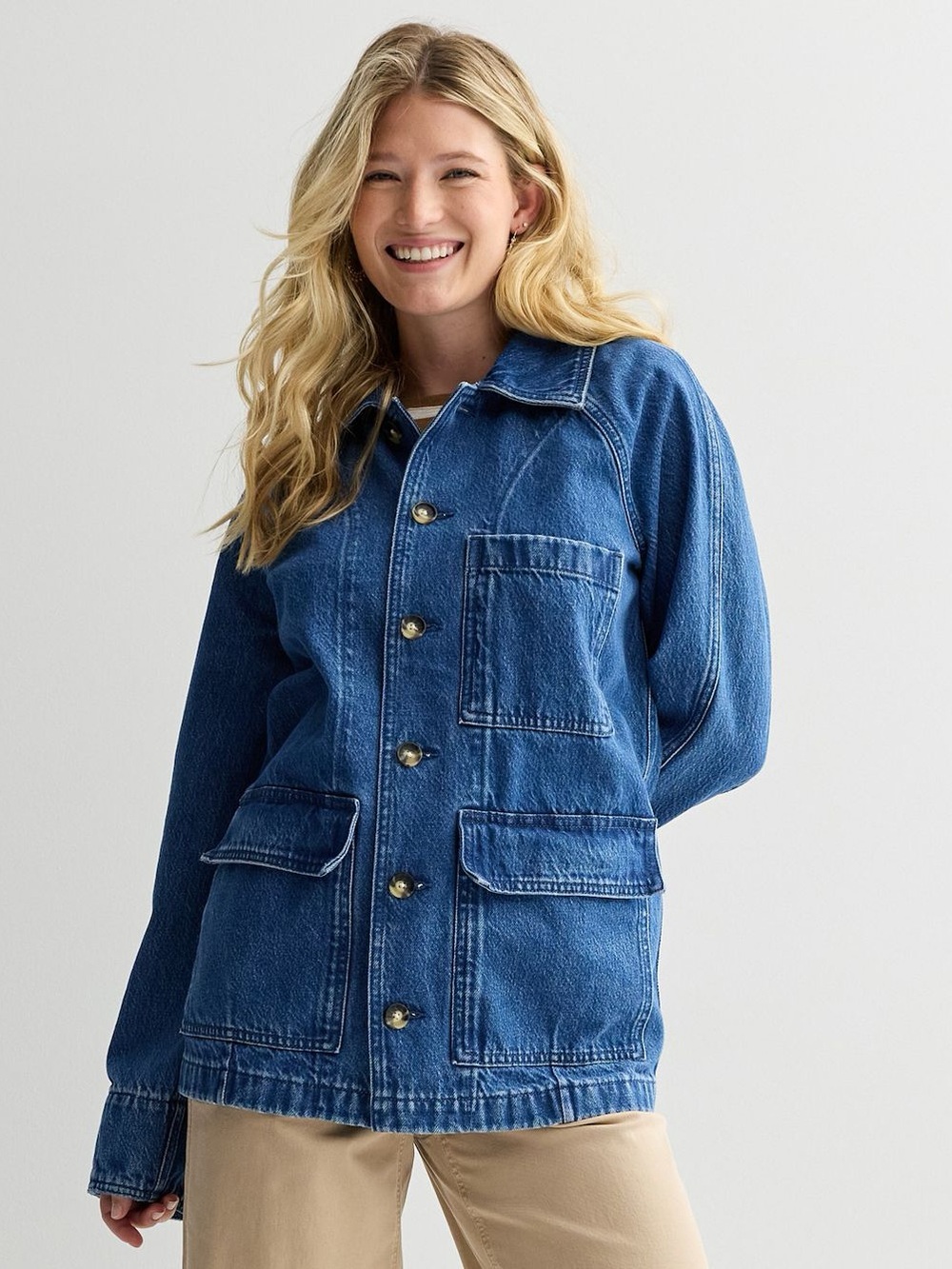 Women's Sonoma Raglan Sleeve Denim Jacket Size Medium NWT